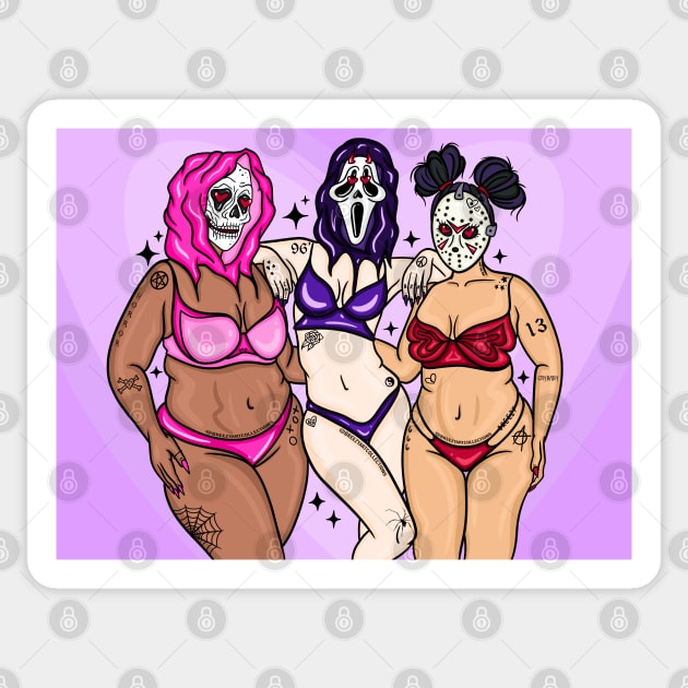 Girlz Nite Sticker by BreezyArtCollections 